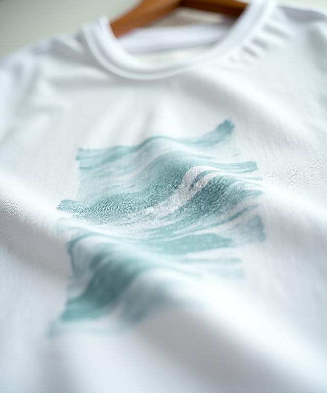 Tee-shirt en coton premium avec motif géométrique minimaliste