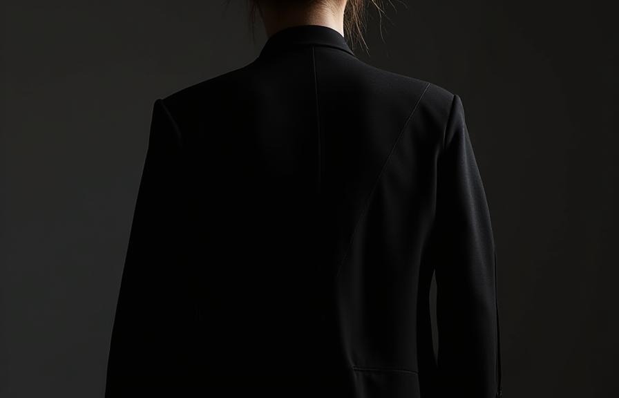 Blazer Noir Déstructuré Borealis