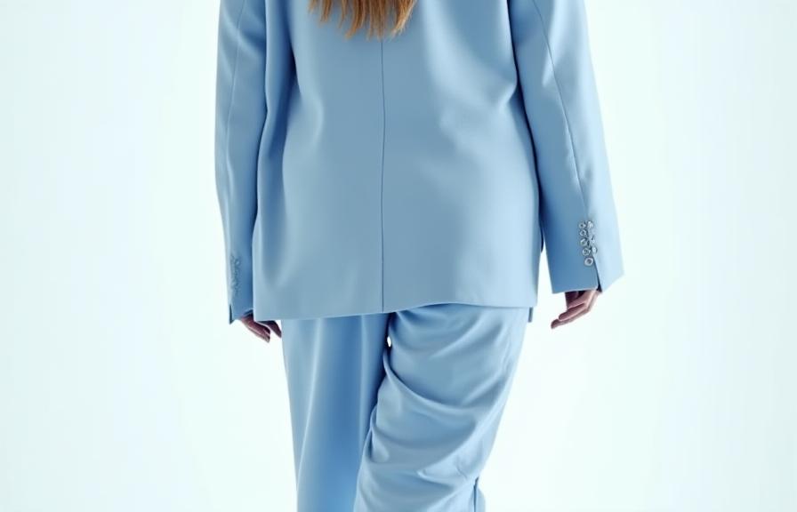 Ensemble Costume Oversize Gris Arctique