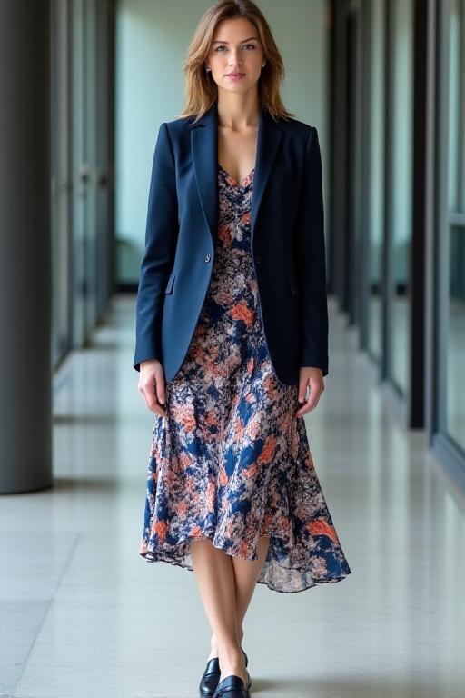 Look Bureau : Robe avec blazer